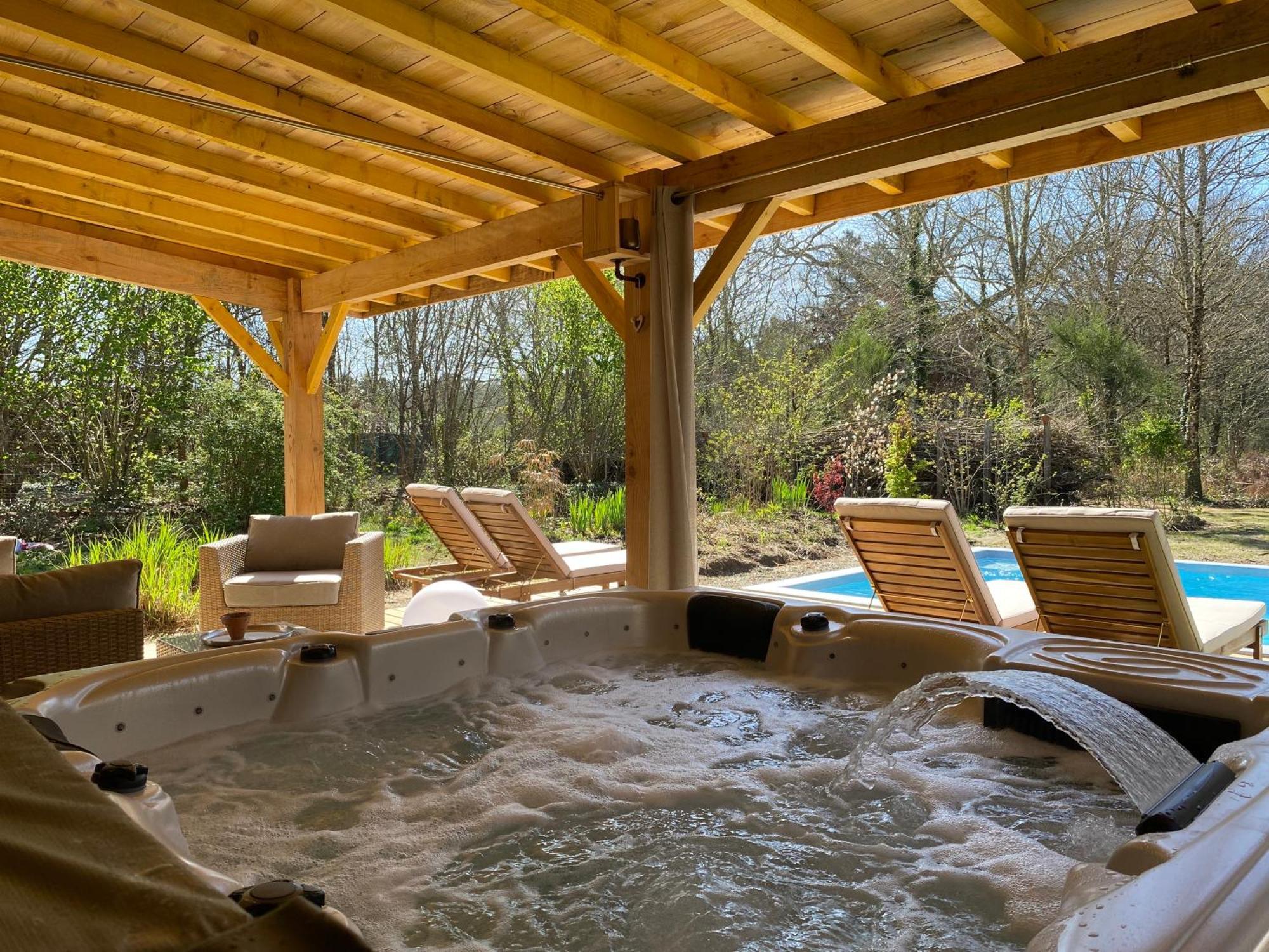 Gites & Spa De Charme " Ploum" Pouydesseaux Esterno foto